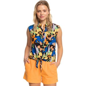 Roxy - Tropical View - Mouwloze V-hals T-shirt - Dames