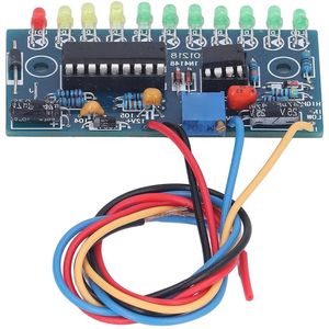 12V 250MA LED Niveau Indicator Module - 10 Segment 3mm LED Eindversterker VU Meter Versterker Board
