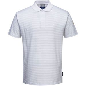 Portwest - AS21 - Poloshirt - Wit - Antistatisch ESD