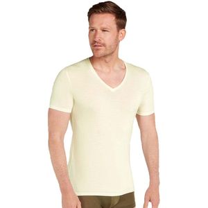 Icebreaker Merino 150 Anatomica V Korte Mouwen Basislaag Geel XS Man