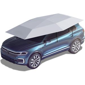 Auto Parasol Paraplu – 4.2M, zilver, automatisch Beschermt tegen regen, zon, hars, bladeren. Waterdicht, UV-bestendig, eenvoudig opvouwbaar. Snelle installatie, universele maat, beschermt voorruit en interieur, Lichtgewicht, makkelijk op te bergen.