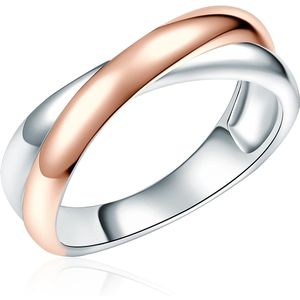 Rafaela - Donata - Ring - Zilver/Roségoud - 925 Sterling Zilver - Gerhodineerd/Rosé Verguld