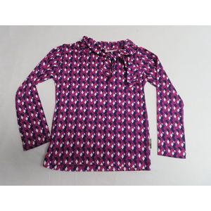T-Shirt met lange mouw - Meisje- Lila / paars - Speciale kraag - 4 jaar 104