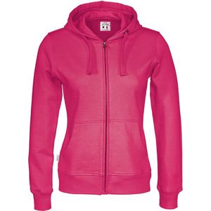 Cottover HOODIE FULL ZIP LADY - GOTS GECERTIFICEERD 141009 - Fuchsia - S