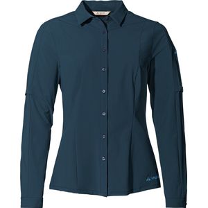 Vaude Women's Stretch Shirt - Outdoorblouse - Dames - Lange mouwen - Blauw - Maat 44