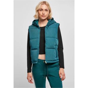 Urban Classics - Recycled Twill Puffer Mouwloos jacket - XS - Groen