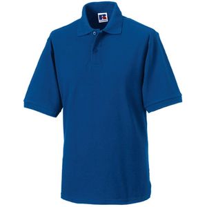 Men's Hardwearing Polycotton Poloshirt 'Russell' Bright Royal - S