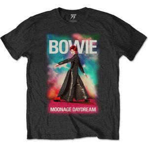 David Bowie - Moonage 11 Fade Heren T-shirt - M - Zwart