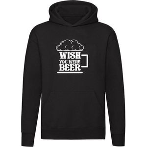 Wish You Were Beer | Unisex | Trui | Sweater | Hoodie | Capuchon | Zwart | Wensen | Dromen | Fantasie | Bier | Drank | Kroeg | Feest | Festival
