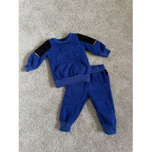 Baby jongens 2 delig setje Blauw ""Little Boss"", verkrijgbaar in de maten 62/68 t/m 98/104