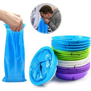 20 stuks - Braakzakjes - Hygiënische zakjes - Zakjes tegen reisziekte - Afsluitbaar - Geschikt voor kinderen en volwassenen die braken - 1000 ml (blauw, paars, groen, wit)