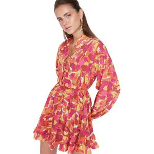 Trendyol Strandjurk Met Veelkleurige Kraag En Gedetailleerde Details Tbess21El2771