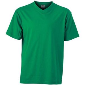 James and Nicholson Heren V Hals Tee (Iers Groen)