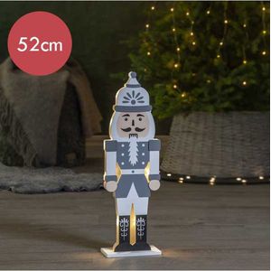 Notenkraker grijs / wit met LED verlichting - 52 cm