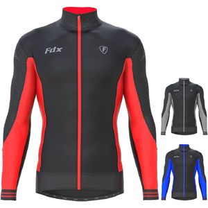 Thermisch Fietsshirt voor Heren - Lange Mouwen, Waterafstotend en Winddicht