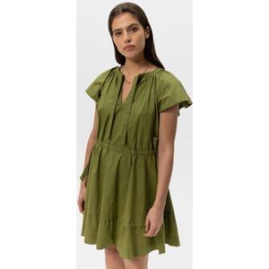 Sissy-Boy - Groene korte poplin jurk