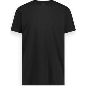LebasQ - Miles' T-shirt voor heren - 3 pack - met Crew Neck - Extra lang - Geschikt als Ondershirt - Zwart - XXL - Katoen