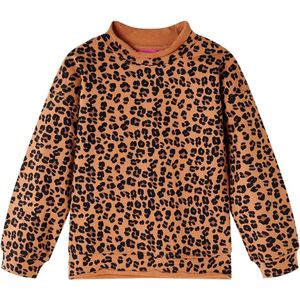 vidaXL - Kindertrui - 116 - lichtcognackleurig
