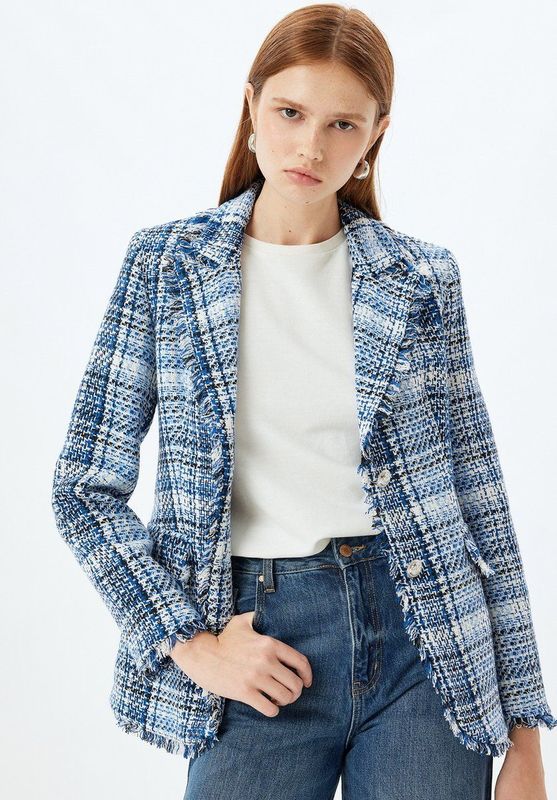Normaal Tweed Blazer