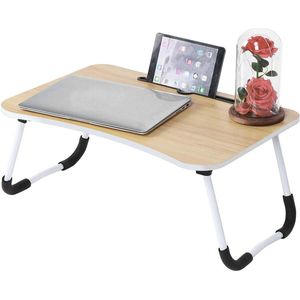 Opvouwbaar beddienblad laptoptafel inklapbare laptophouder - Ontbijtdienblad voor eten, ontbijt, lezen - Boeken en films op bed, bank