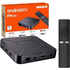 Android TV Box - 4K Ultra HD - Streaming Box - Inclusief Wifi en Bluetooth - Met Google Assistant en Netflix
