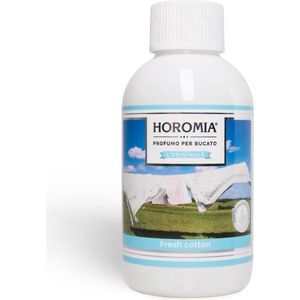 Fresh Cotton 250ml - wasparfum - Horomia - Fresh cotton - Textiel parfum - wasgeur - wasverzachter - textiel parfum - wasmiddel - wasgoed - wassen - textielparfum - beddengoed - fris wasgoed - horomia wasparfum - was parfum -