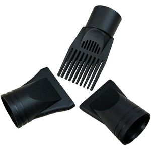 Professionele Föhn Nozzle Kam - 3 Stuks - Zwart - Vervangaccessoire