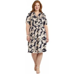 Korte wikkeljurk met grafische print