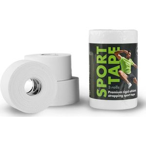 FASCIQ® Athletic Sport Tape - 3 rollen: 3,8 cm x 41,1 m - Sporttape - Strappel Tape - Witte Sporttape