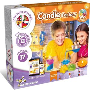 Science4you Candle Factory - Experimenteerdoos - DIY Kaarsen maken voor Kinderen vanaf 8 jaar- Set met 12 Experimenten
