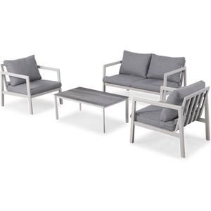 Lanterfant Loungeset Teun - Aluminium - Clay - 4 personen - Weerbestendig - Waterafstotend