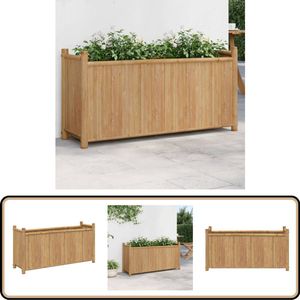 vidaXL Plantenbak - Bamboe - 100x30x50 cm - Natuurlijk Plantenbak - Plantenbakken - Verhoogde Plantenbak - Kweekbak