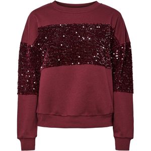 Pcnancy - Ls New Sweat - Bordeaux - Sweatshirt