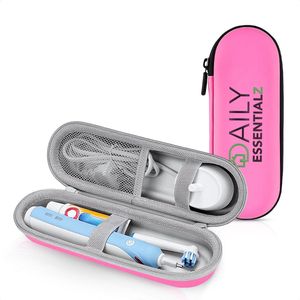 Daily Essentialz Reisetui Elektrische Tandenborstel - Tandenborstel Houder - Reisetui - Tandenborstel Koker - Reizen Gadget - Tandenborstel Doosje - Roze