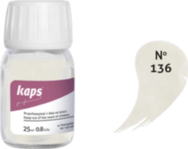 Kaps - Super Color - Leer & Kunstleer Verf - Ivoor - 25ml