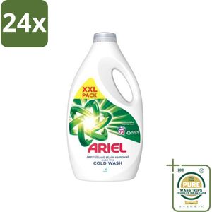 Ariel - Wasmiddel - Original - 70 Wasbeurten - 2,45 liter - Voordeelverpakking - 24 stuks - Vlekkenverwijderaar - Wasverzachter