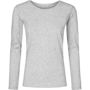 Promodoro Women´s Roundneck T-Shirt Long Sleeve XO1565 - Heather Grey - XS