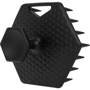 Allecto Plus - Baardborstel van siliconen voor diepe reiniging en exfoliatie bij mannen (Zwart)