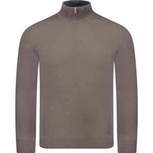 Gran Sasso Trui Bruin Bruin Regular Fit - Maat S - Mannen - Herfst/Winter Collectie - Wol