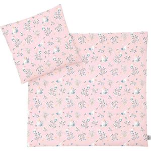 Babybeddengoed 100% katoen, standaard 100 van Oeko-Tex,, maat 80 x 80 + 35 x 40 cm, Rosalie