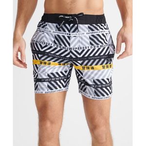 SUPERDRY All Over Print 21´´ Zwemshorts Heren - White Aop - XL