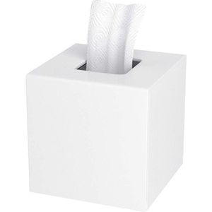 Acryl Tissue Box Cover Witte Tissue Houder Vierkante Servet Dispenser voor Home Office Restaurant met Populaire Zoekwoorden - Wit tissue box cover