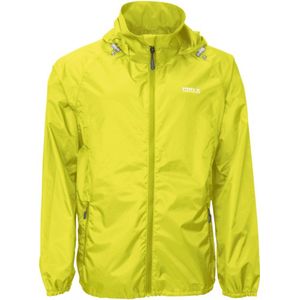 Neon geel lichtgewicht heren regenjas Packable van Pro-X Elements - maat 5XL