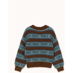 Tiny crewneck logo sweater bruin en blauw 104