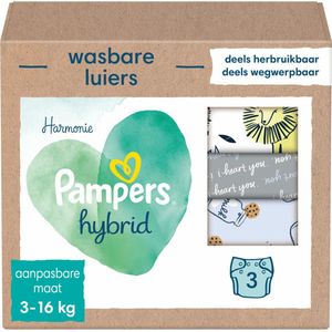 8x Pampers Harmonie Hybrid Wasbare Luiers 3 stuks