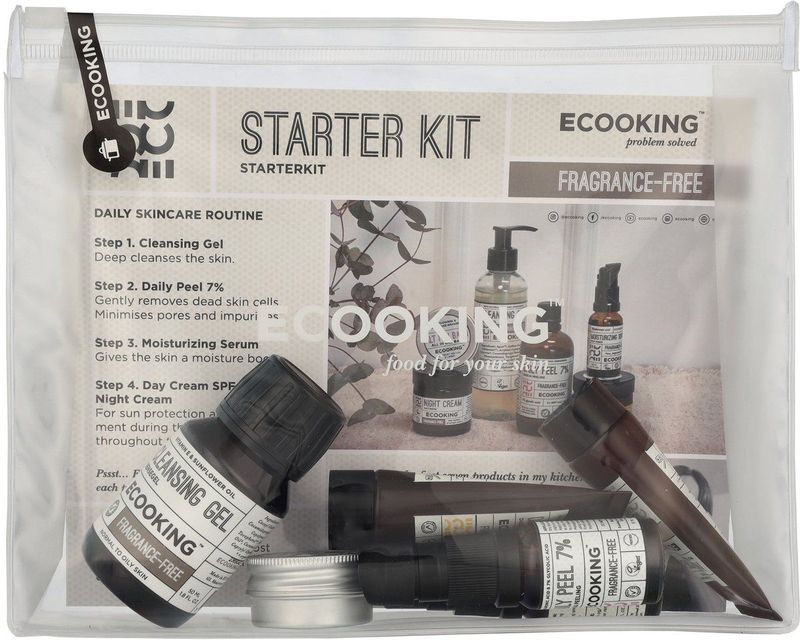 Ecooking - Starter Kit - Gezichtsverzorging - 50 ml + 2 x 10 ml + 3 x 15 ml