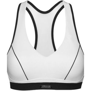 Shock Absorber Active sports sportbh Kleur Wit met zwarte bies Maat 80A