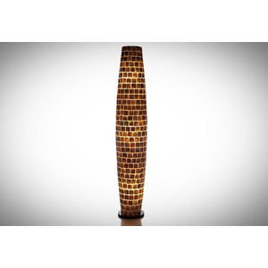 Staande lamp Handgemaakt Decoratie Vloerlamp woonkamer slaapkamer Design apollo moni gold  shell capiz parelmoer schelp 150 cm