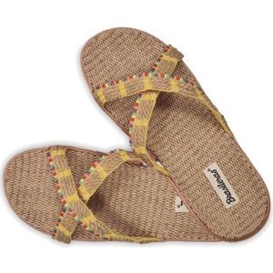 Brasileras - Amelia - Sandalen - Beige - Linnen - Antislip EVA-zool