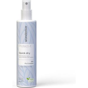 Wunderbar Vegan Quick Dry Heat Protect Spray 200ml